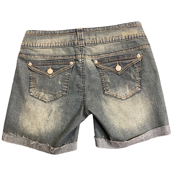 Distressed Jean Shorts - Picture 2 of 3